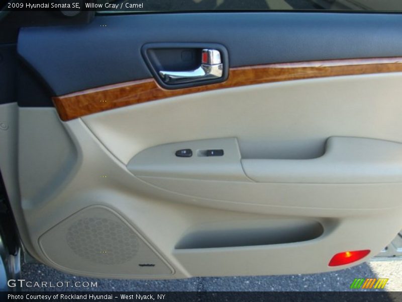 Willow Gray / Camel 2009 Hyundai Sonata SE