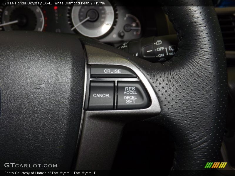 White Diamond Pearl / Truffle 2014 Honda Odyssey EX-L