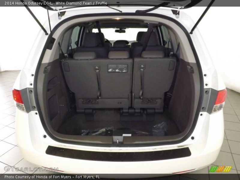 White Diamond Pearl / Truffle 2014 Honda Odyssey EX-L