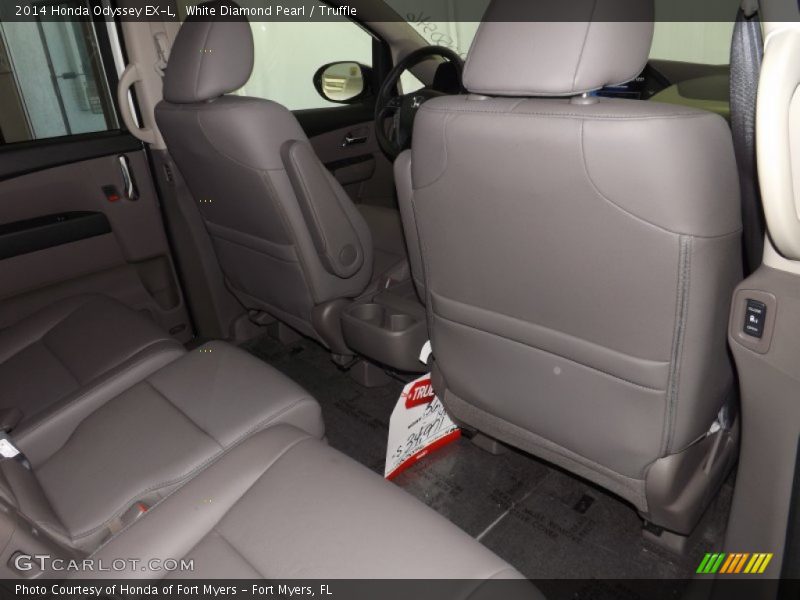 White Diamond Pearl / Truffle 2014 Honda Odyssey EX-L
