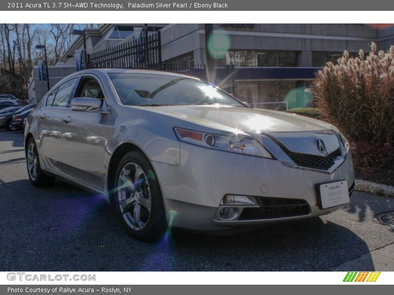 Paladium Silver Pearl / Ebony Black 2011 Acura TL 3.7 SH-AWD Technology