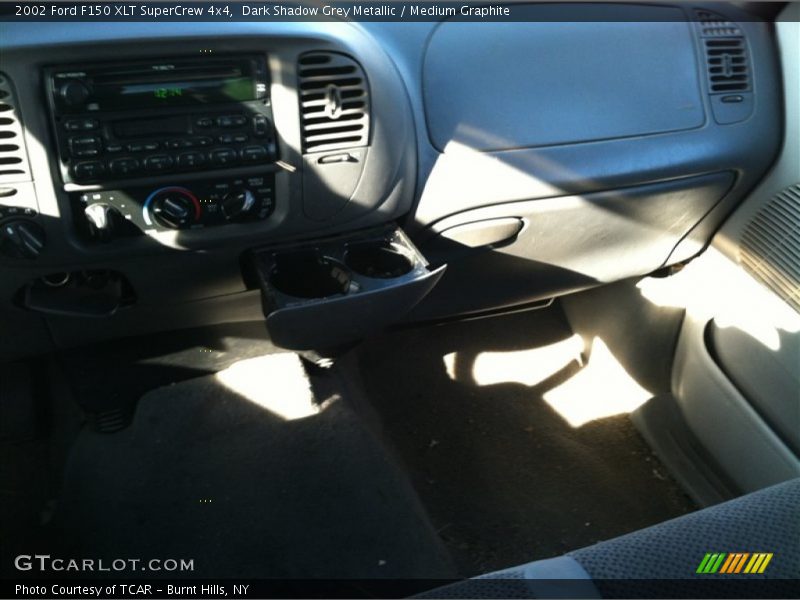 Dark Shadow Grey Metallic / Medium Graphite 2002 Ford F150 XLT SuperCrew 4x4