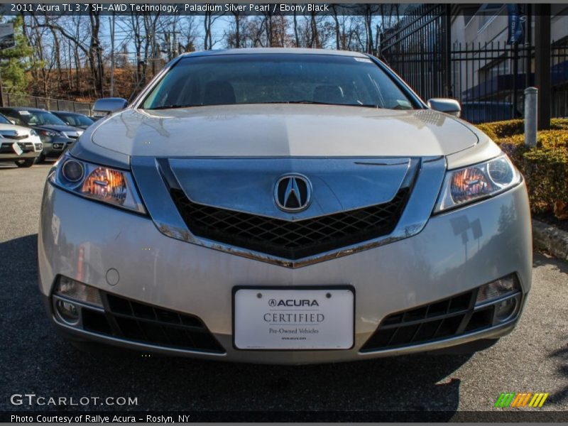 Paladium Silver Pearl / Ebony Black 2011 Acura TL 3.7 SH-AWD Technology