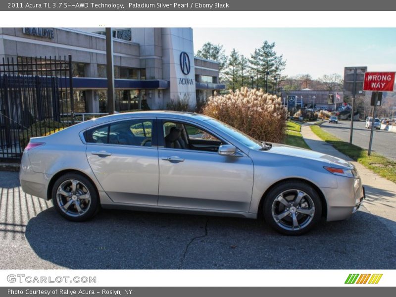 Paladium Silver Pearl / Ebony Black 2011 Acura TL 3.7 SH-AWD Technology