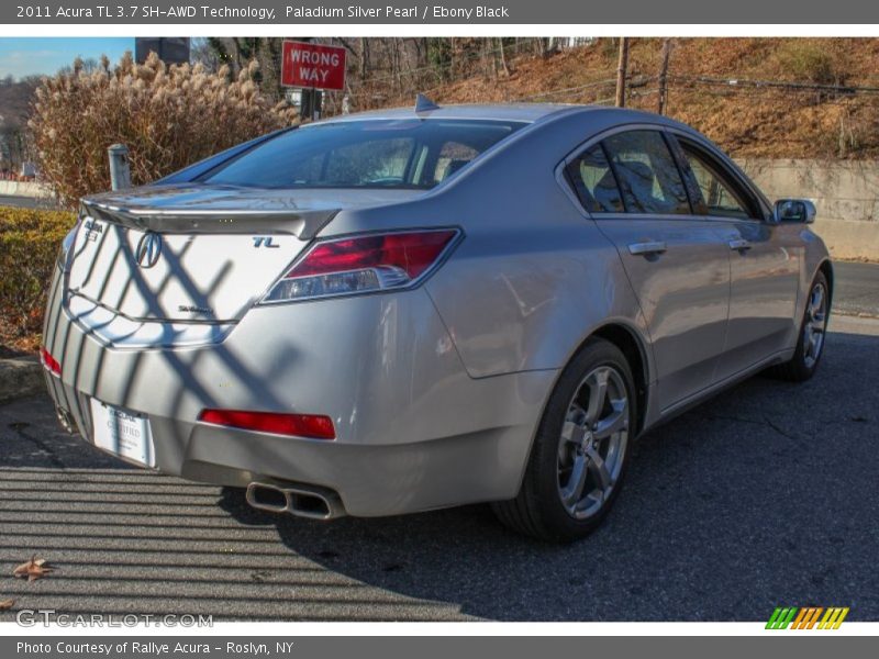 Paladium Silver Pearl / Ebony Black 2011 Acura TL 3.7 SH-AWD Technology