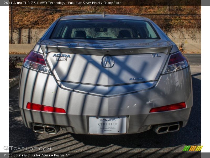 Paladium Silver Pearl / Ebony Black 2011 Acura TL 3.7 SH-AWD Technology