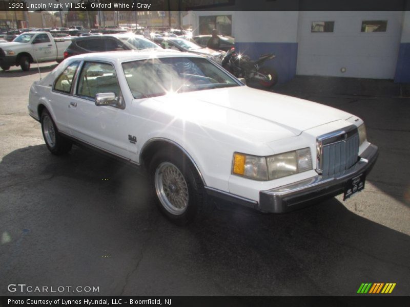 Oxford White / Gray 1992 Lincoln Mark VII LSC