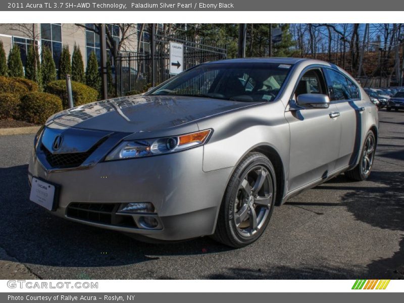 Paladium Silver Pearl / Ebony Black 2011 Acura TL 3.7 SH-AWD Technology