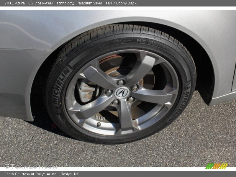 Paladium Silver Pearl / Ebony Black 2011 Acura TL 3.7 SH-AWD Technology