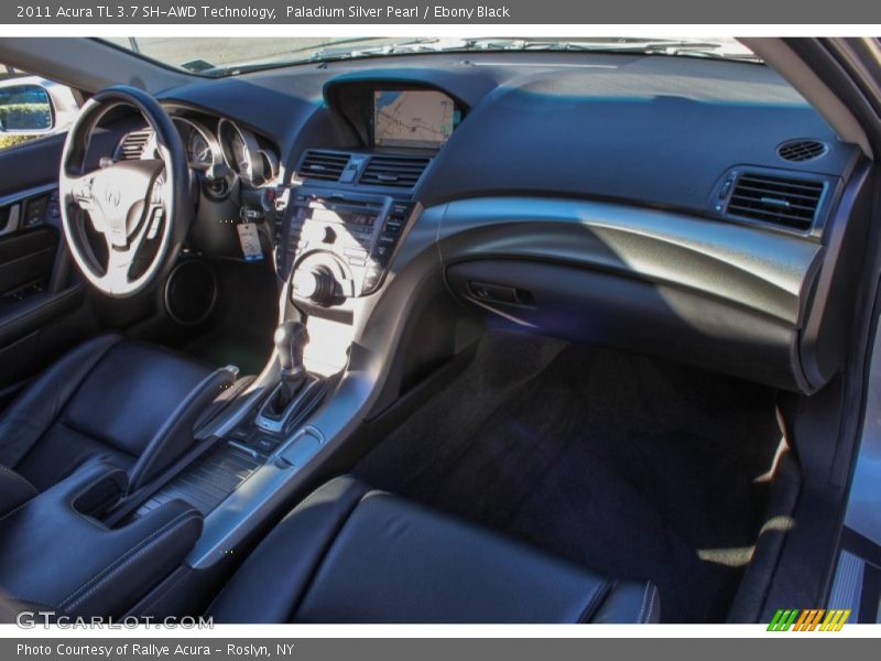 Paladium Silver Pearl / Ebony Black 2011 Acura TL 3.7 SH-AWD Technology