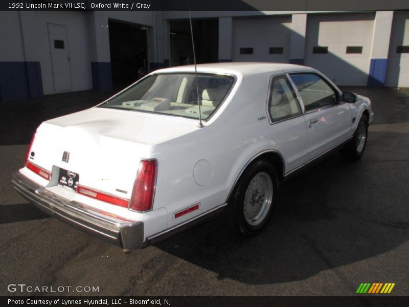 Oxford White / Gray 1992 Lincoln Mark VII LSC