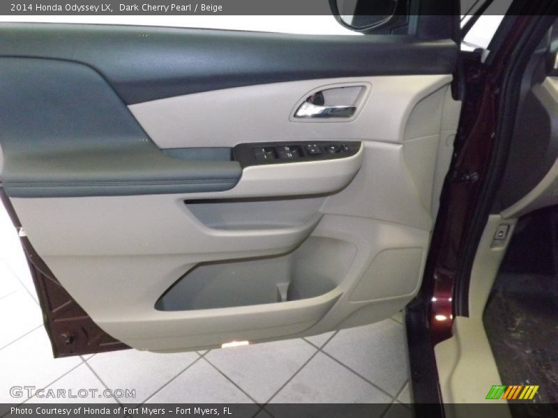 Dark Cherry Pearl / Beige 2014 Honda Odyssey LX