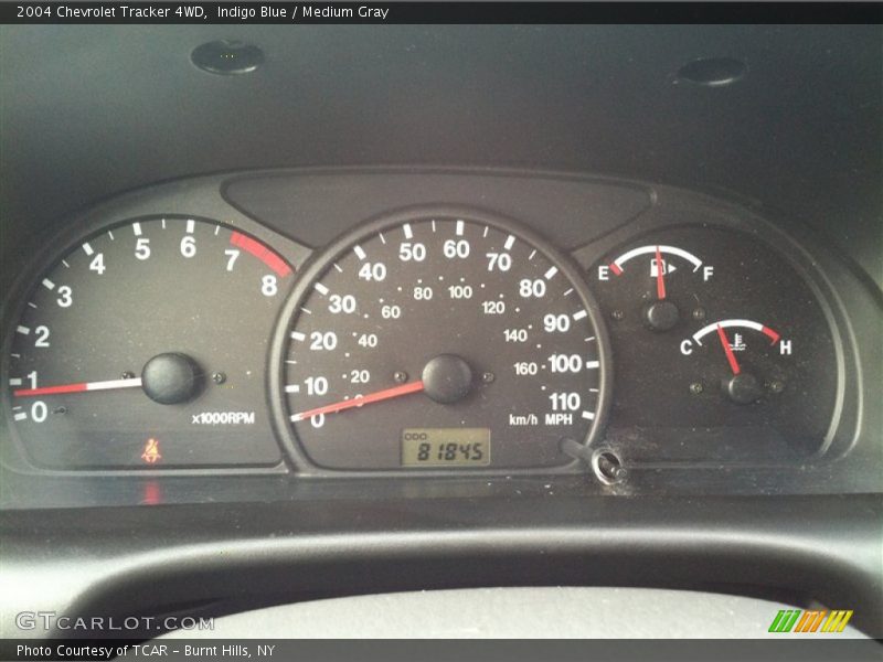 Indigo Blue / Medium Gray 2004 Chevrolet Tracker 4WD