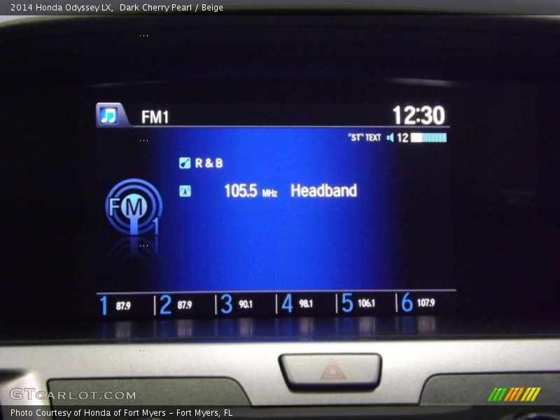 Dark Cherry Pearl / Beige 2014 Honda Odyssey LX