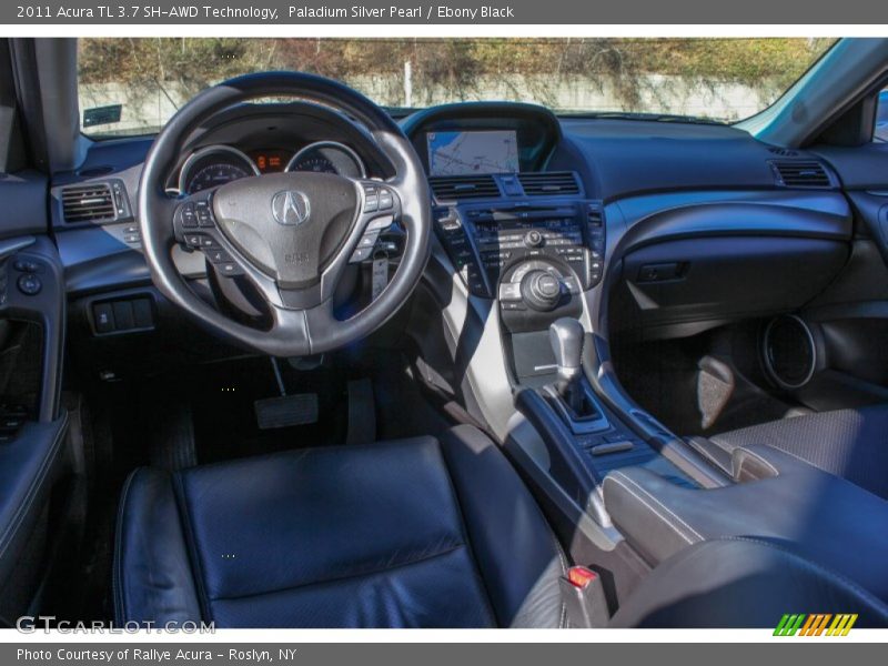Paladium Silver Pearl / Ebony Black 2011 Acura TL 3.7 SH-AWD Technology