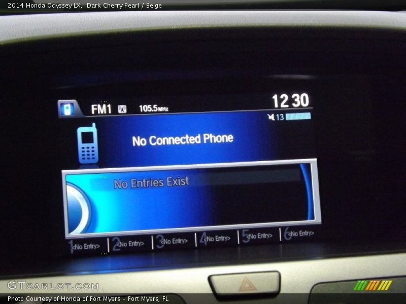 Dark Cherry Pearl / Beige 2014 Honda Odyssey LX