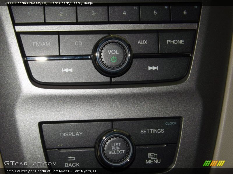 Dark Cherry Pearl / Beige 2014 Honda Odyssey LX