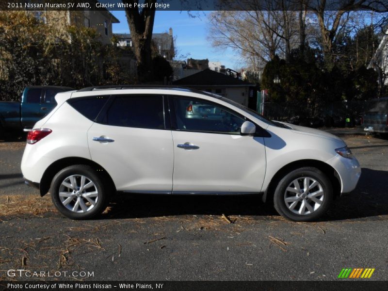 Glacier White Pearl / Beige 2011 Nissan Murano SV AWD