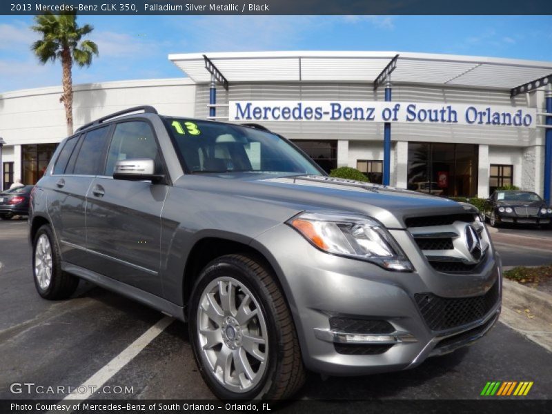 Palladium Silver Metallic / Black 2013 Mercedes-Benz GLK 350