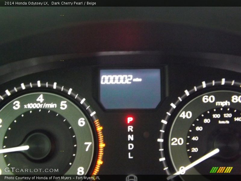 Dark Cherry Pearl / Beige 2014 Honda Odyssey LX