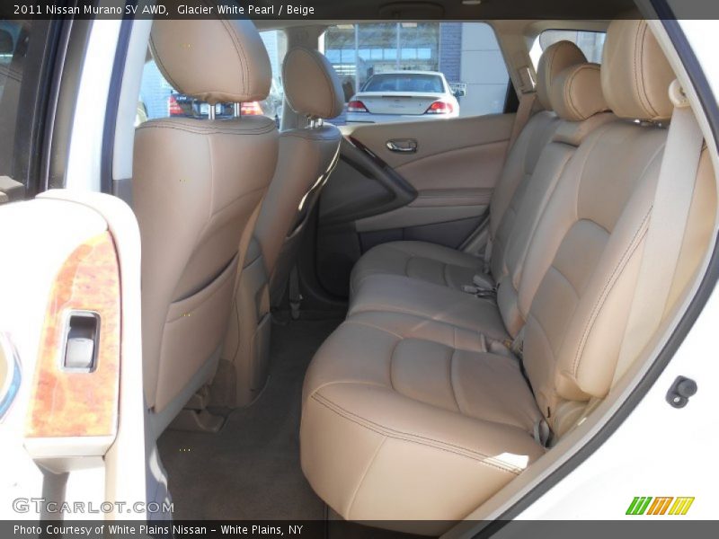 Glacier White Pearl / Beige 2011 Nissan Murano SV AWD