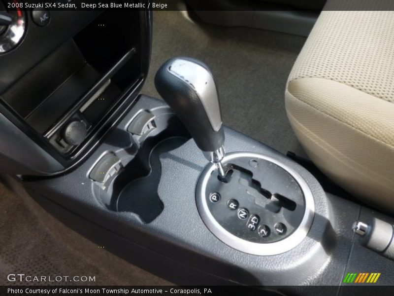 Deep Sea Blue Metallic / Beige 2008 Suzuki SX4 Sedan