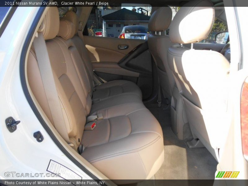 Glacier White Pearl / Beige 2011 Nissan Murano SV AWD