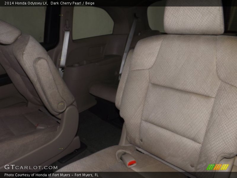 Dark Cherry Pearl / Beige 2014 Honda Odyssey LX
