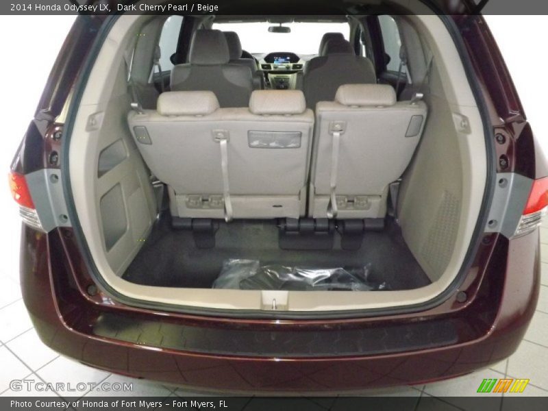 Dark Cherry Pearl / Beige 2014 Honda Odyssey LX