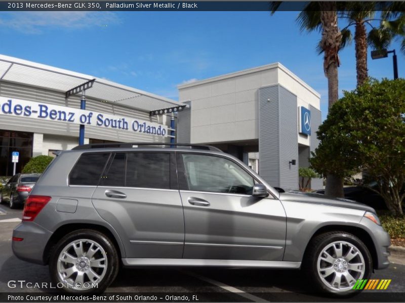 Palladium Silver Metallic / Black 2013 Mercedes-Benz GLK 350