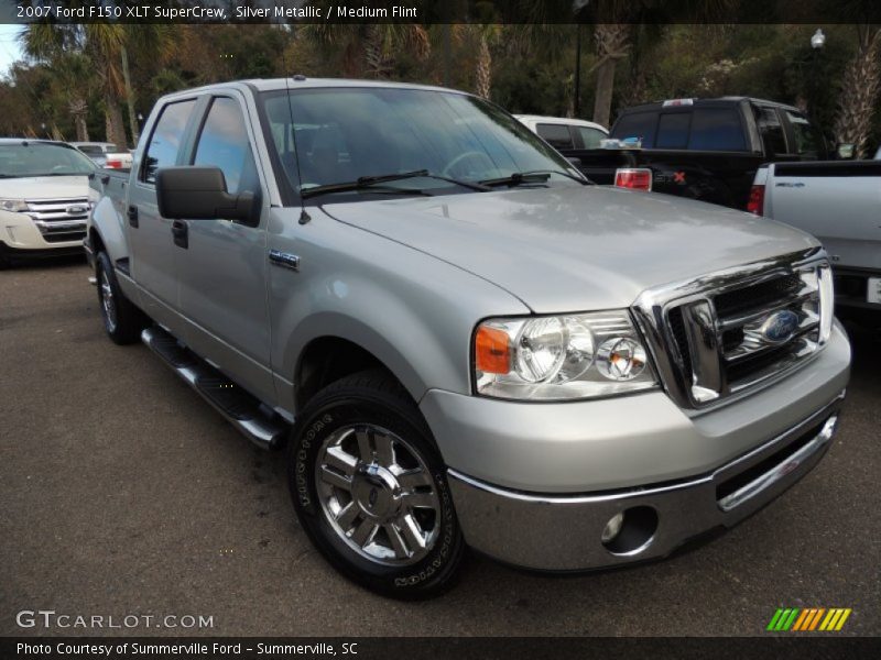 Silver Metallic / Medium Flint 2007 Ford F150 XLT SuperCrew