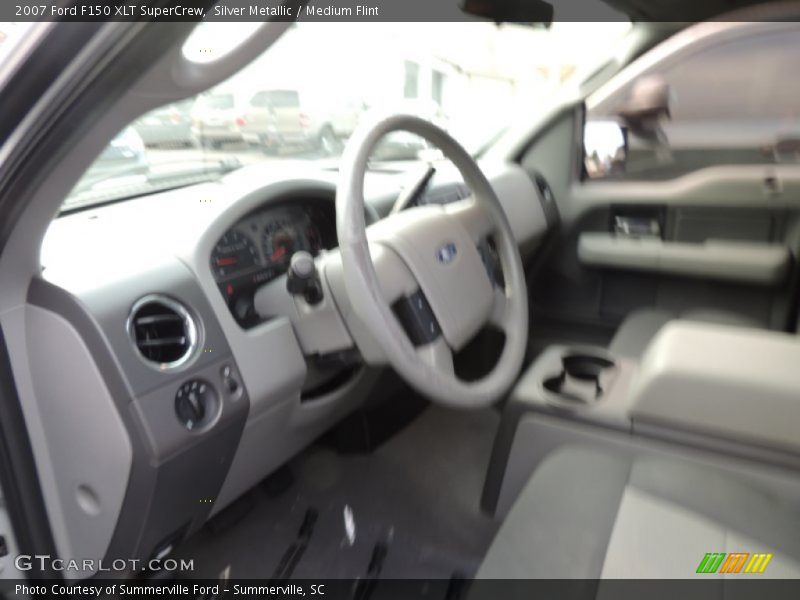Silver Metallic / Medium Flint 2007 Ford F150 XLT SuperCrew