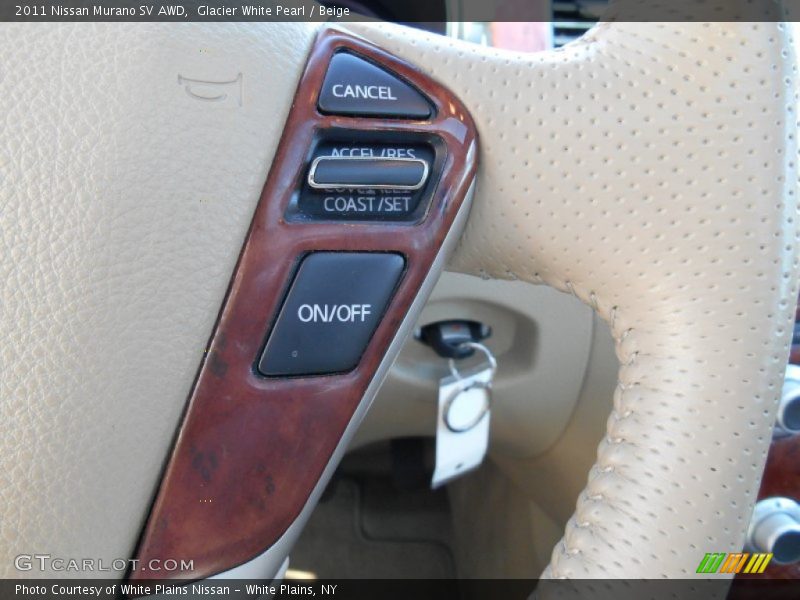 Glacier White Pearl / Beige 2011 Nissan Murano SV AWD