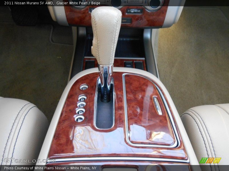 Glacier White Pearl / Beige 2011 Nissan Murano SV AWD