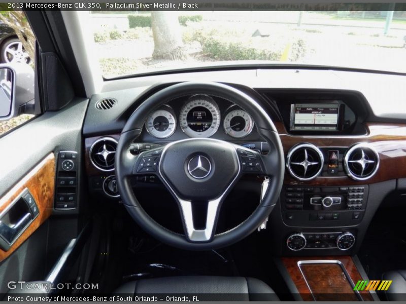 Palladium Silver Metallic / Black 2013 Mercedes-Benz GLK 350