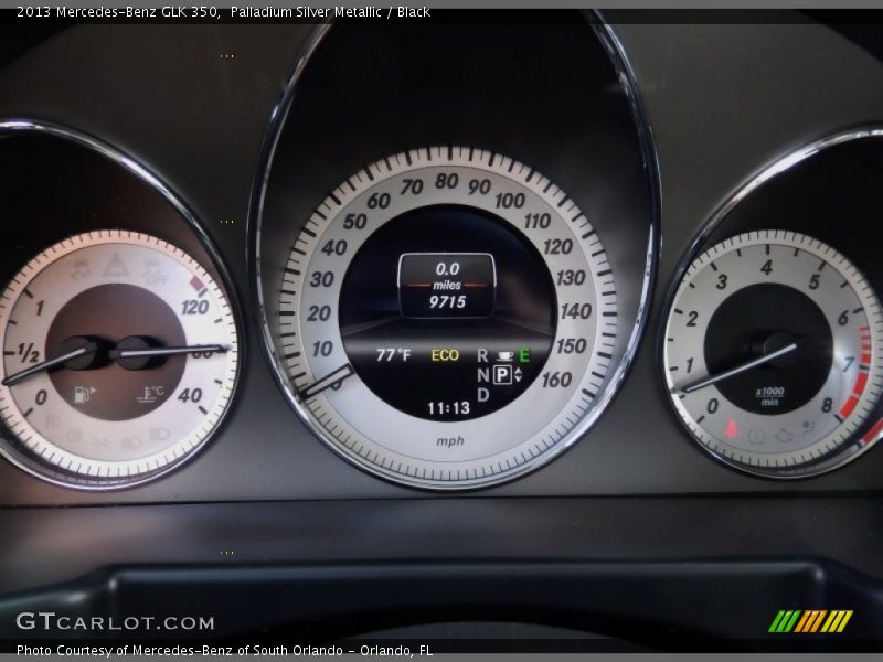 Palladium Silver Metallic / Black 2013 Mercedes-Benz GLK 350