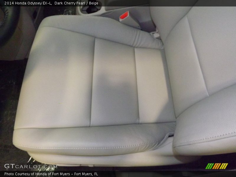 Dark Cherry Pearl / Beige 2014 Honda Odyssey EX-L