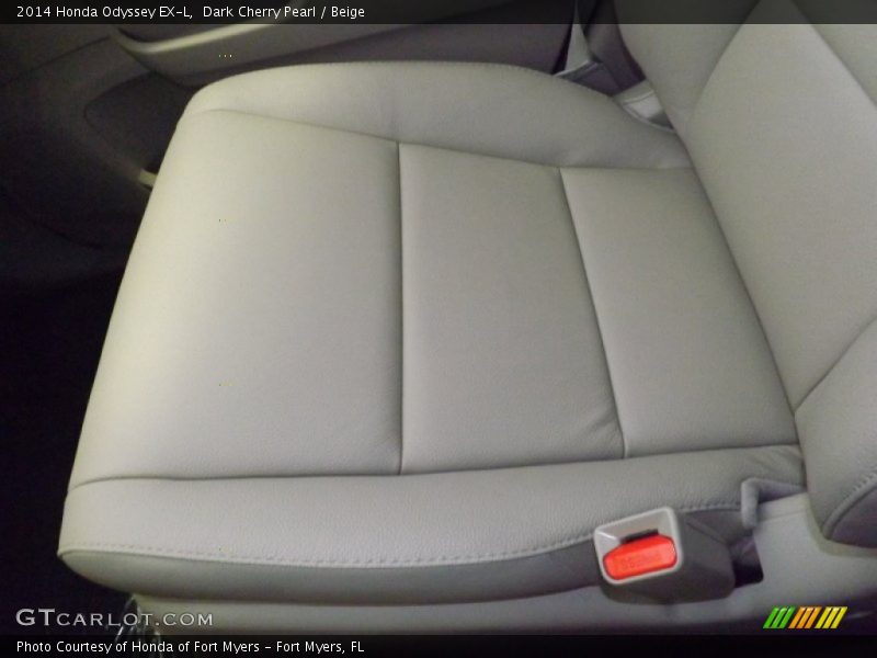 Dark Cherry Pearl / Beige 2014 Honda Odyssey EX-L