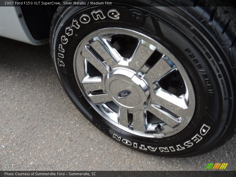 Silver Metallic / Medium Flint 2007 Ford F150 XLT SuperCrew
