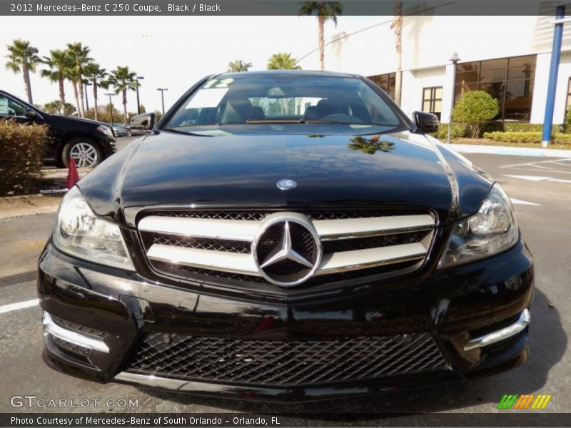 Black / Black 2012 Mercedes-Benz C 250 Coupe