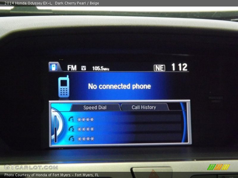 Dark Cherry Pearl / Beige 2014 Honda Odyssey EX-L