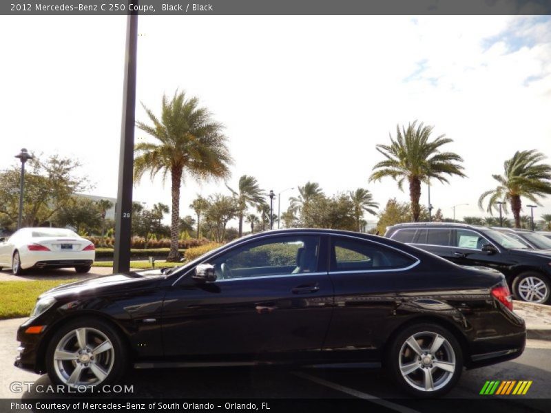 Black / Black 2012 Mercedes-Benz C 250 Coupe