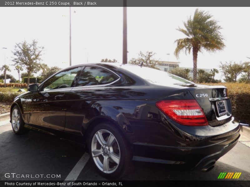 Black / Black 2012 Mercedes-Benz C 250 Coupe