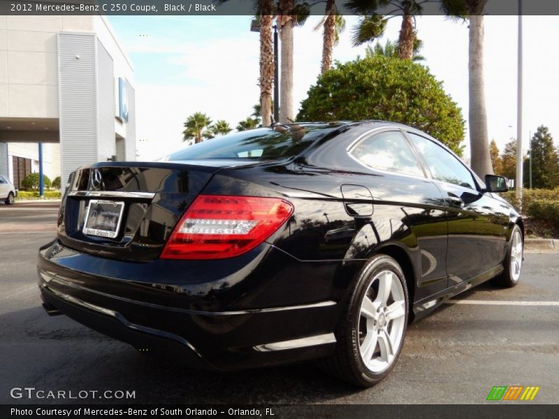 Black / Black 2012 Mercedes-Benz C 250 Coupe