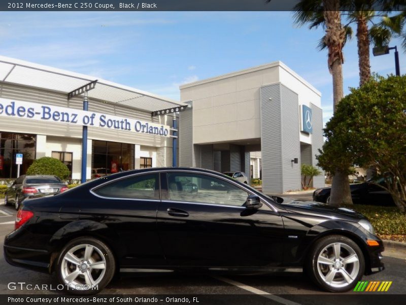 Black / Black 2012 Mercedes-Benz C 250 Coupe