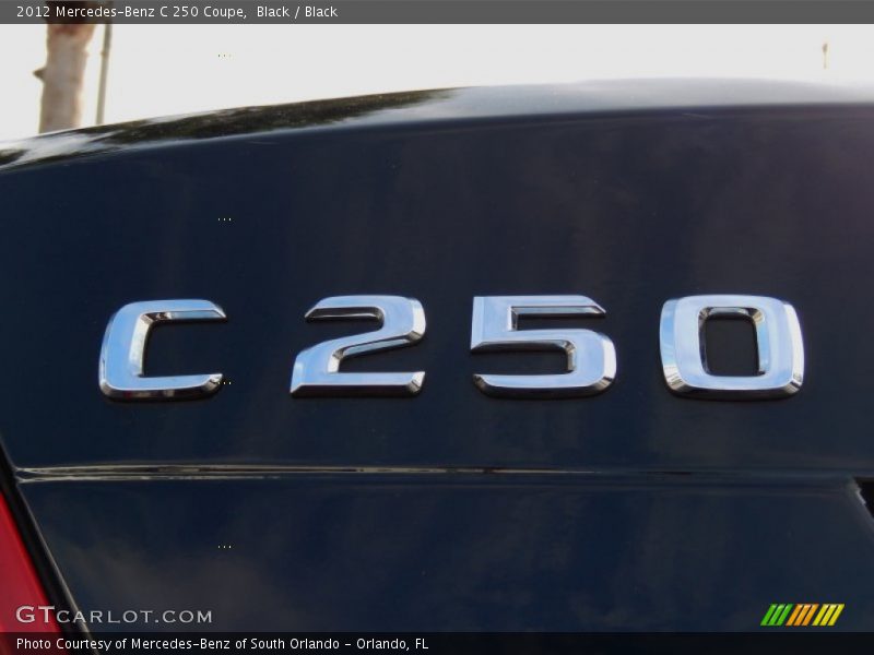 Black / Black 2012 Mercedes-Benz C 250 Coupe
