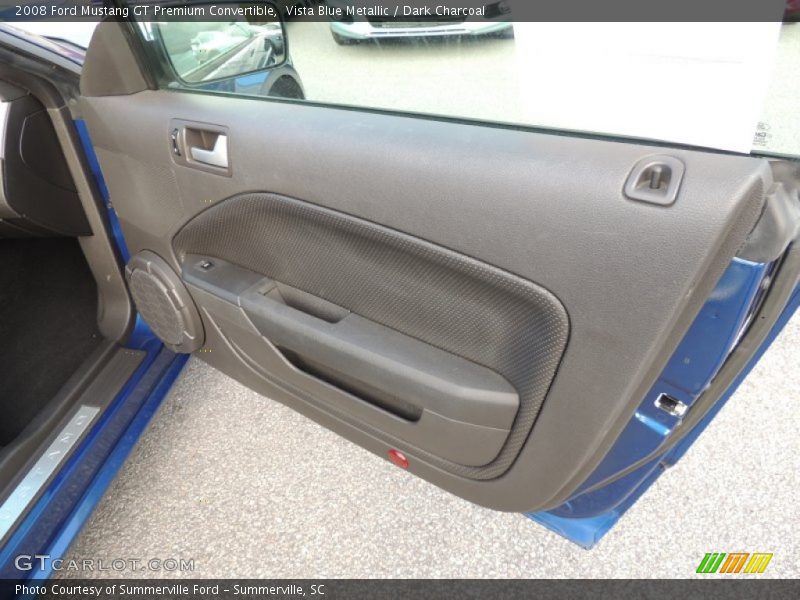 Vista Blue Metallic / Dark Charcoal 2008 Ford Mustang GT Premium Convertible