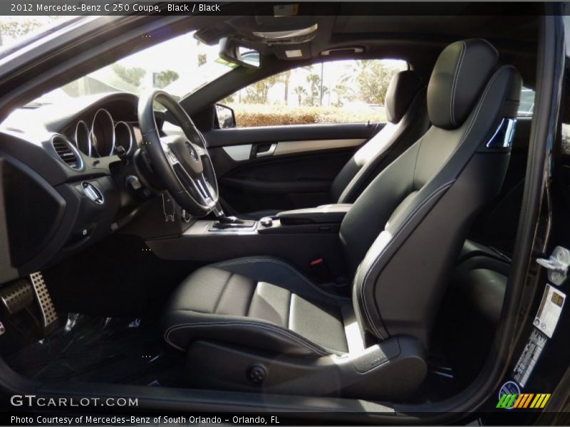 Black / Black 2012 Mercedes-Benz C 250 Coupe