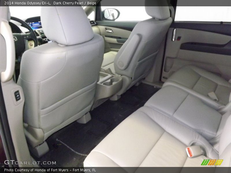 Dark Cherry Pearl / Beige 2014 Honda Odyssey EX-L