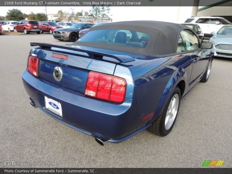 Vista Blue Metallic / Dark Charcoal 2008 Ford Mustang GT Premium Convertible